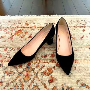 Kate Spade Black Suede Pumps